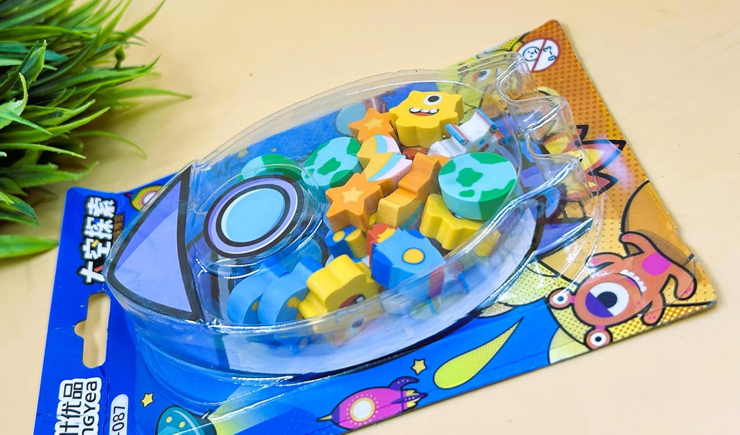 Space Theme Erasers Set |Toy erasers|Astronaut Theme |Return Gifts for Kids|Party Favors| PACK OF 2