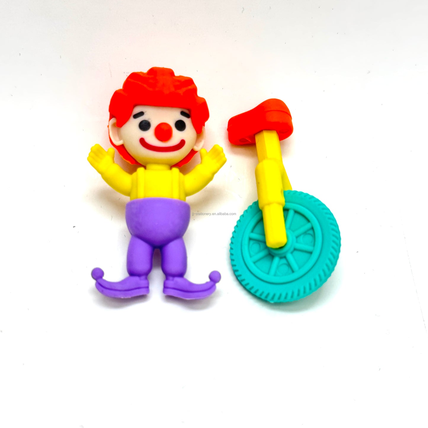 ( PACK OF 2)Creative Cartoon Cute Shape Detachable Eraser School Pencil Erasers for Children