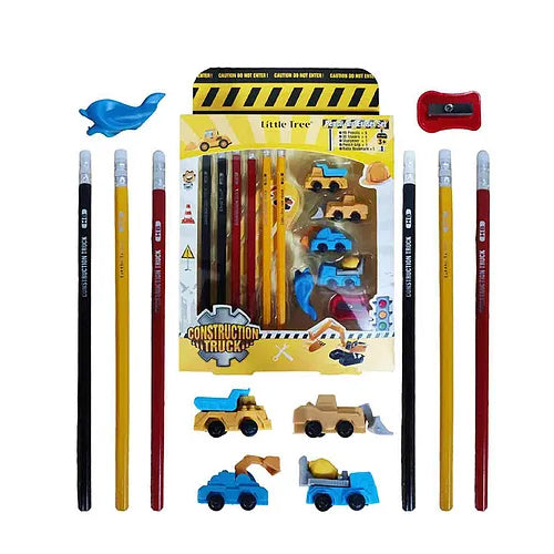 Pencil Set Colorful HB Pencils with Sharpener and Erasers for Drawing Pencil  (Multicolor)