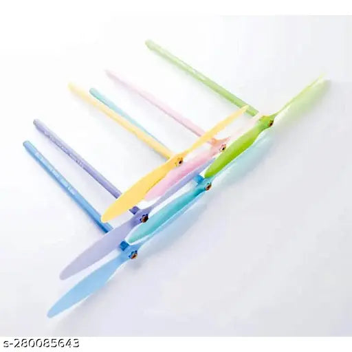 Wow&now Flying Pencil HB quality Fancy School Pencil Stationery Set for Kids for Kanjak Gifts,Birthday Return Gift Drawing & Sketching. 4 Pencils and 1 Fan in Each Package