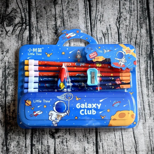Stationery Kit for Kids - Sharpener, Pencil Set, Erasers, Ideal for Gifts for Play time
